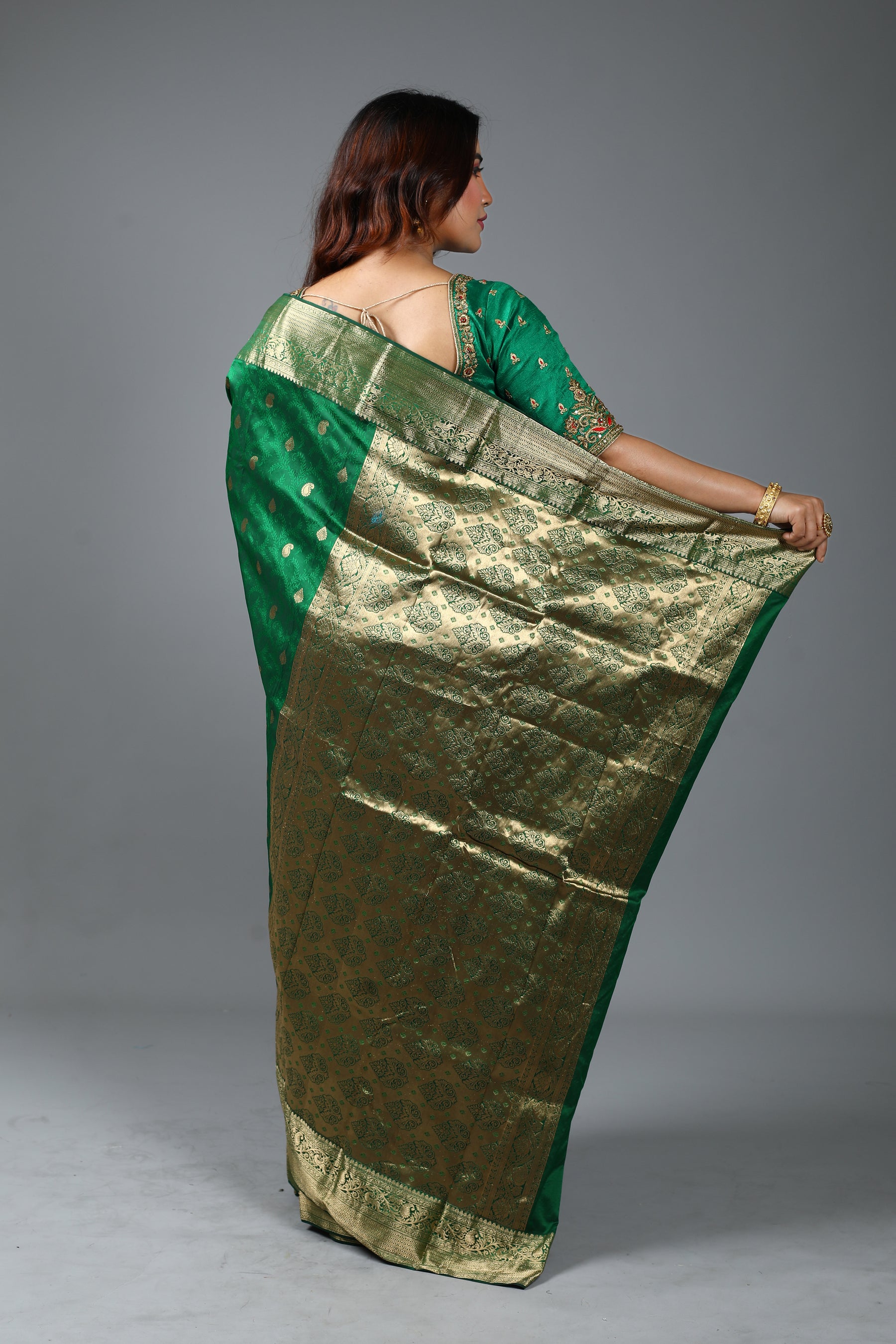 Green Pure Kanjivaram Silk Saree
