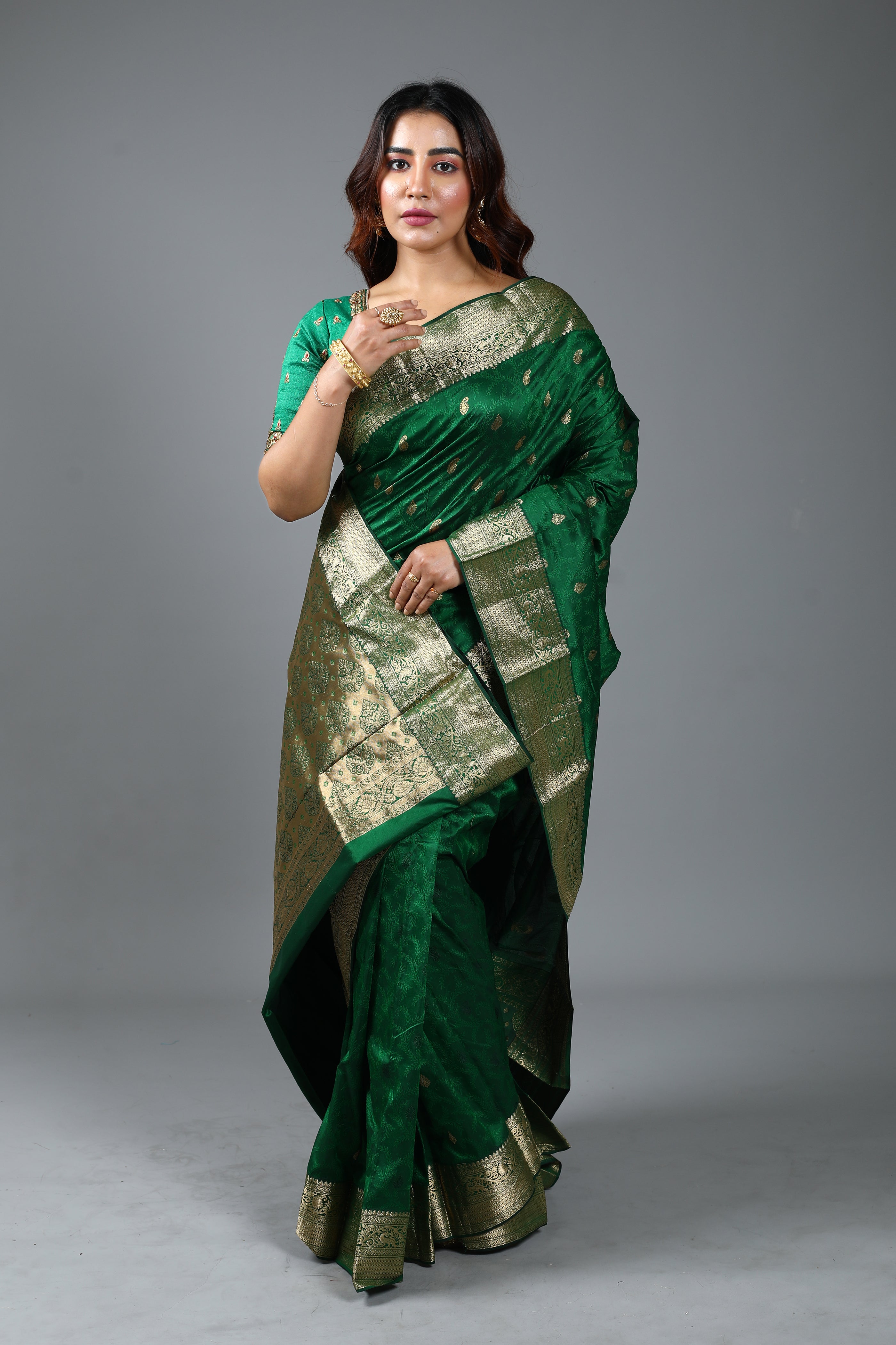 Green Pure Kanjivaram Silk Saree