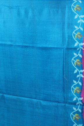 Pink Pure Tussar Saree