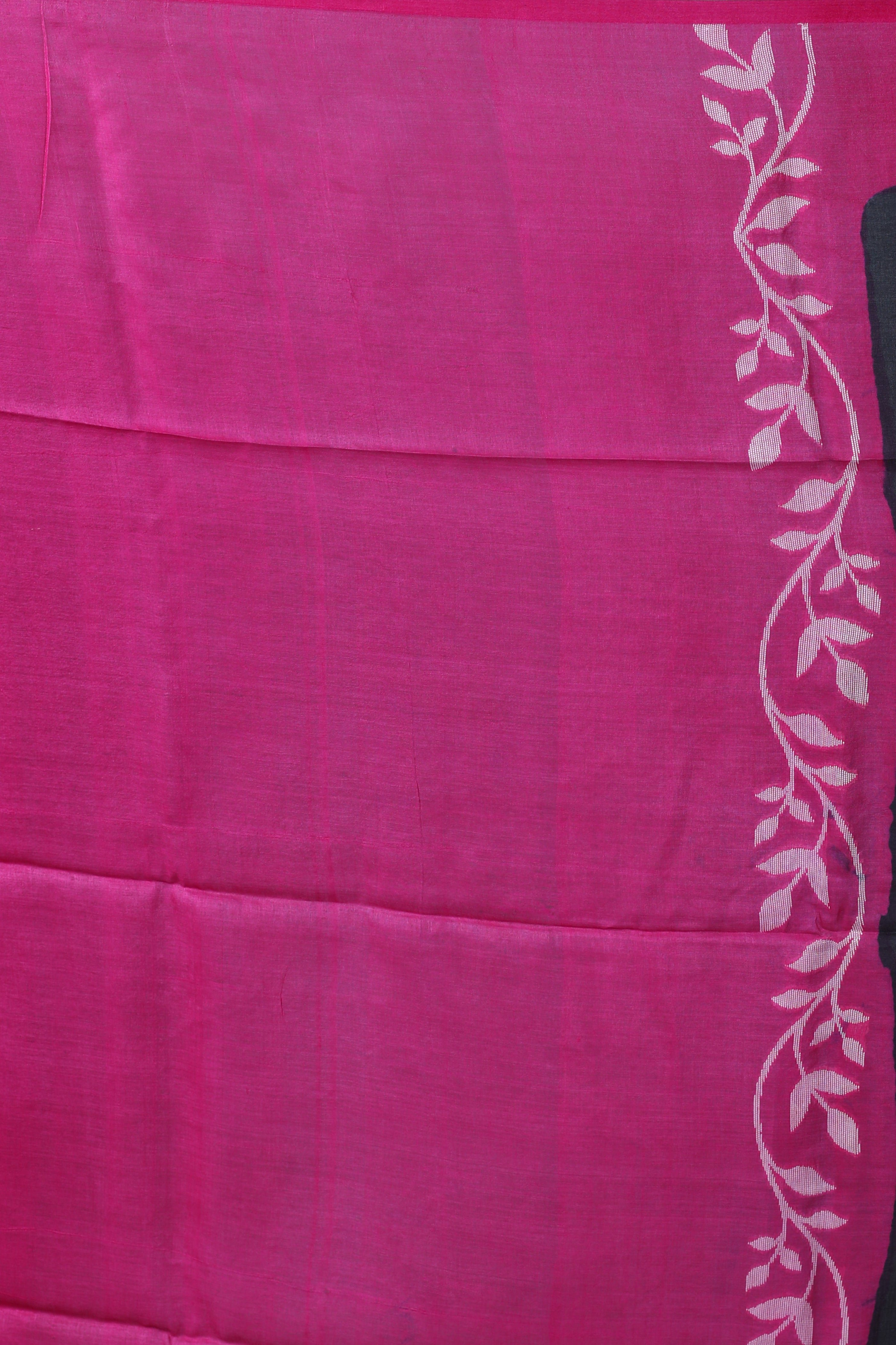 Pure Black Tussar Saree