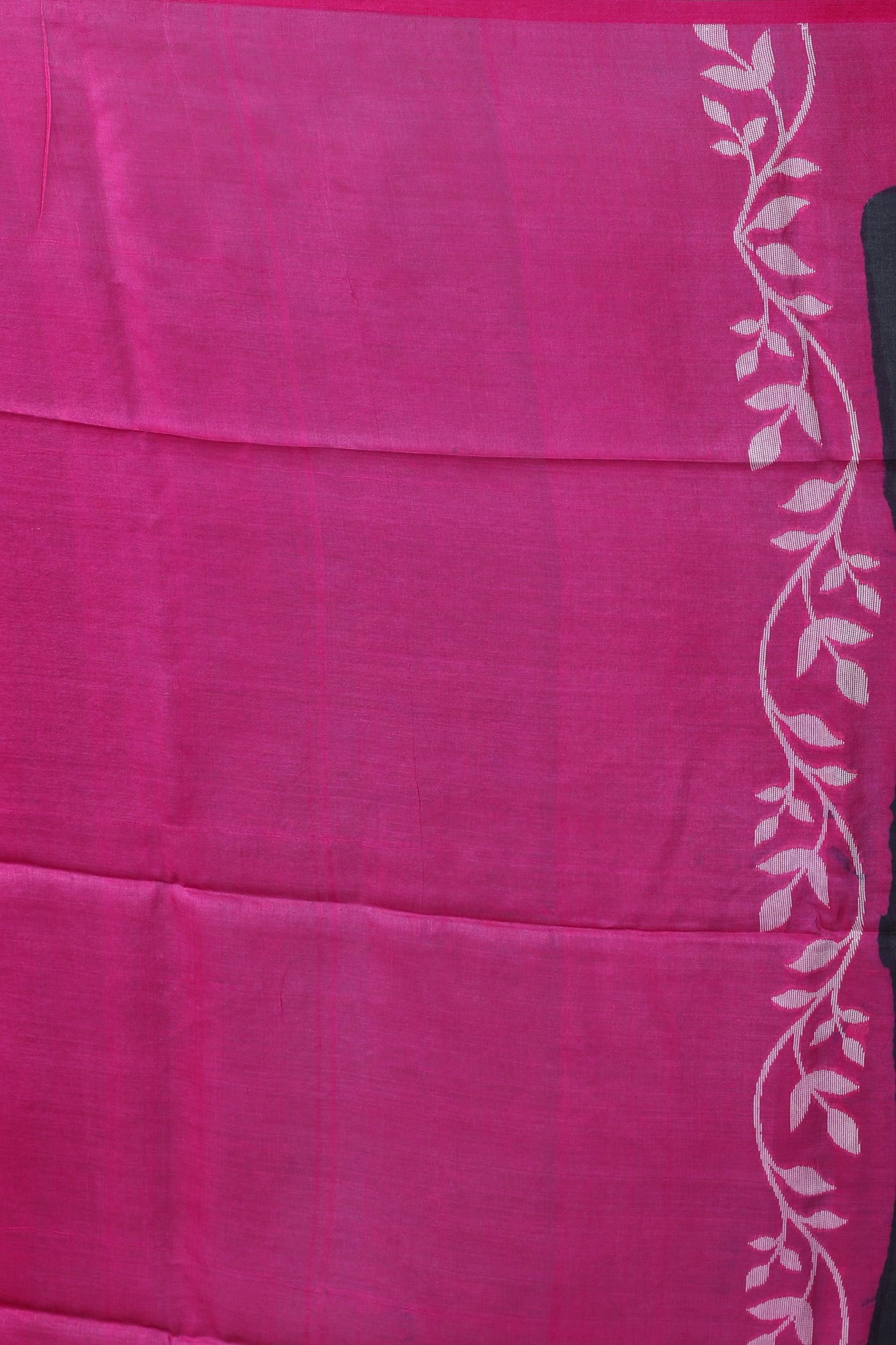 Pure Black Tussar Saree