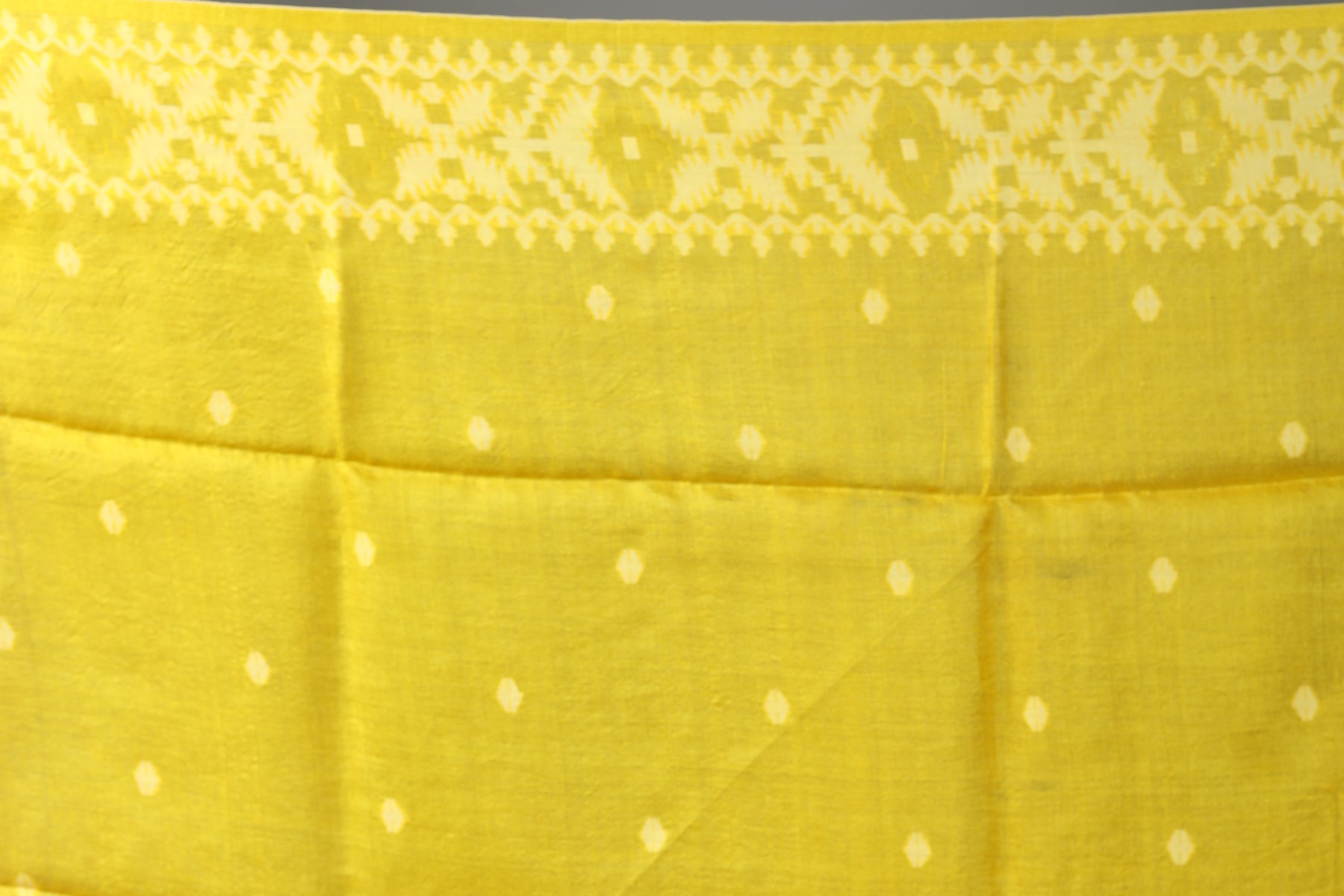 Yellow Pure Tussar Saree