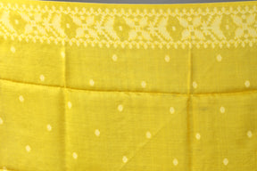 Yellow Pure Tussar Saree