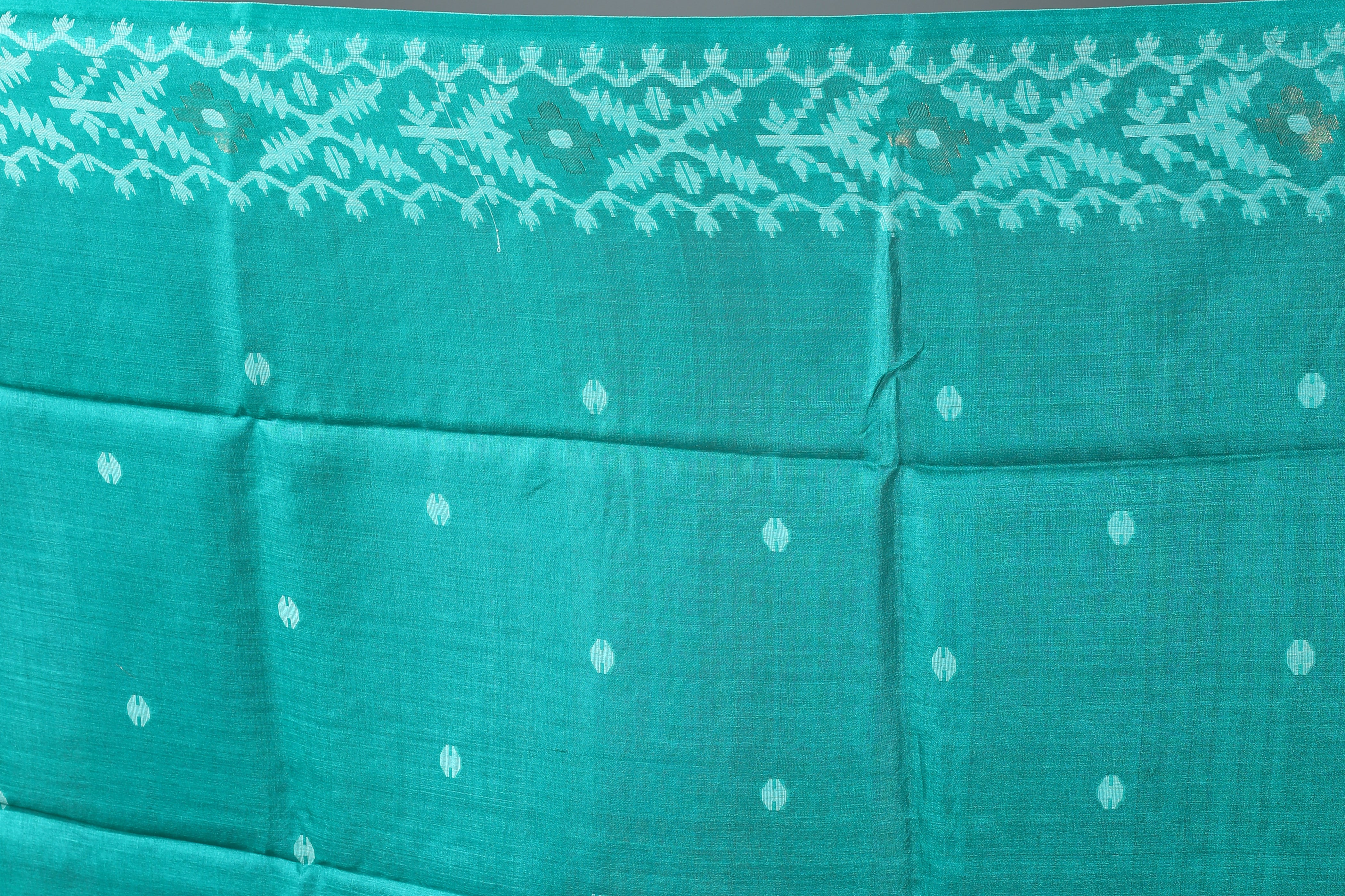Green Pure Tussar Saree