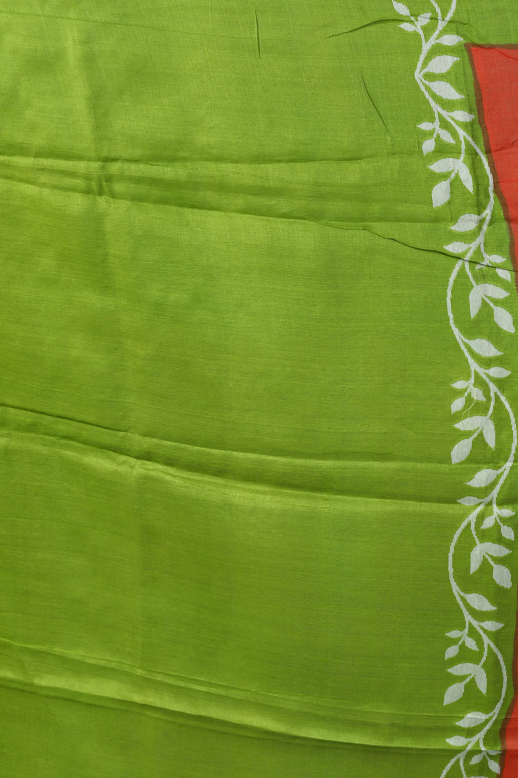 Rust Pure Tussar Saree