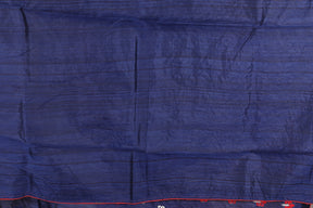 Navy Blue Blended Tussar Saree - Keya Seth Exclusive