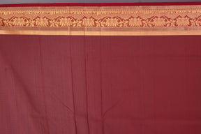 Pink Pattu Silk Saree with Maroon Borders - Keya Seth Exclusive