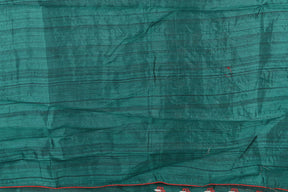 Bottle Green Blended Tussar Saree - Keya Seth Exclusive