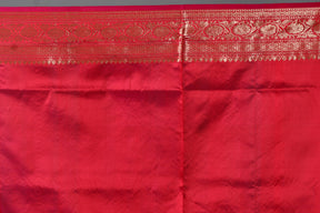 Red Pure Katan Silk Saree