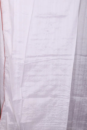 White Blended Tussar Saree - Keya Seth Exclusive
