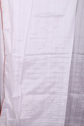 White Blended Tussar Saree - Keya Seth Exclusive