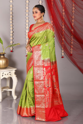 Green Blended Kanjivaram Saree - Keya Seth Exclusive