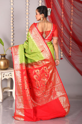 Green Blended Kanjivaram Saree - Keya Seth Exclusive