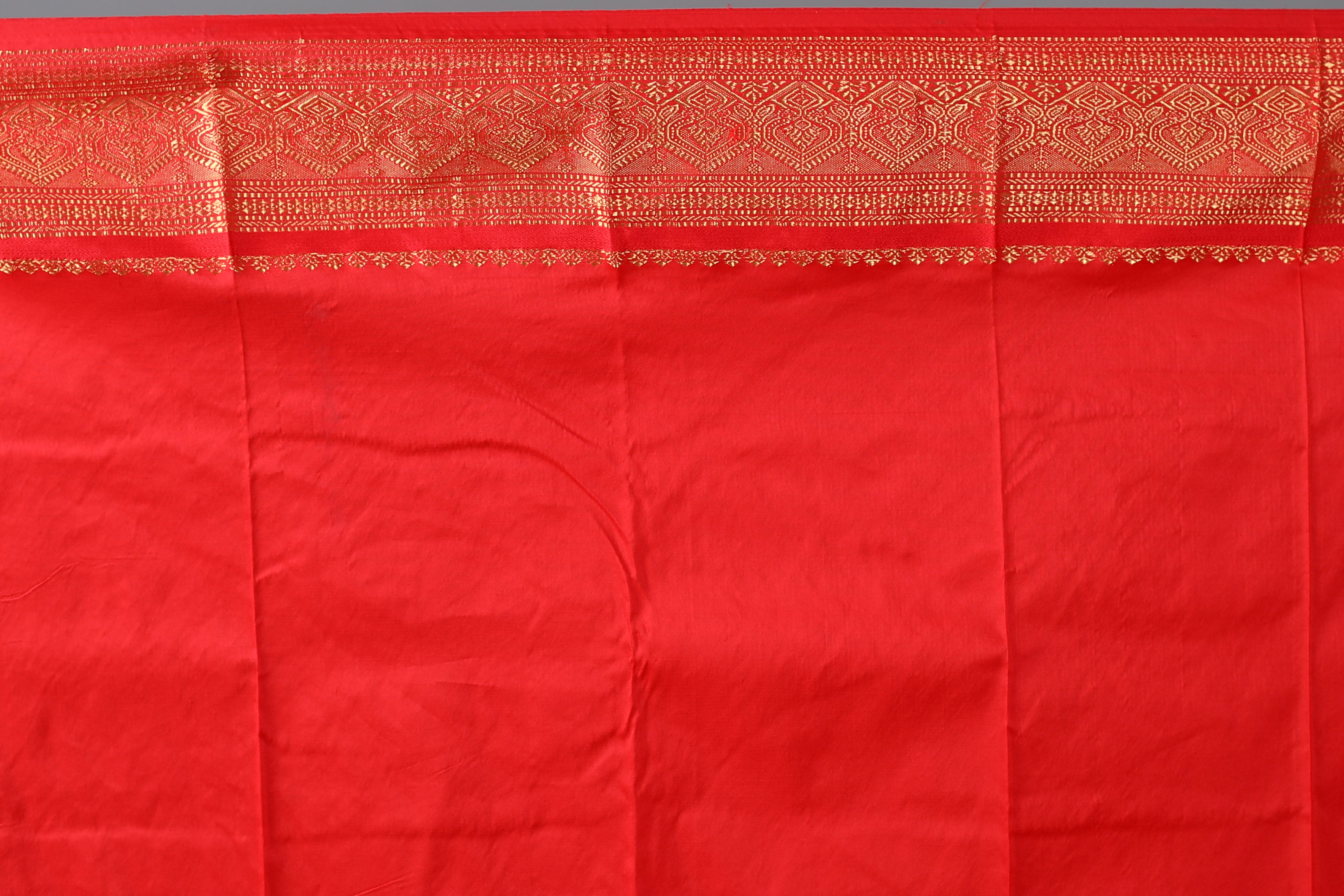Rama Green Blended Kanjivaram Silk Saree