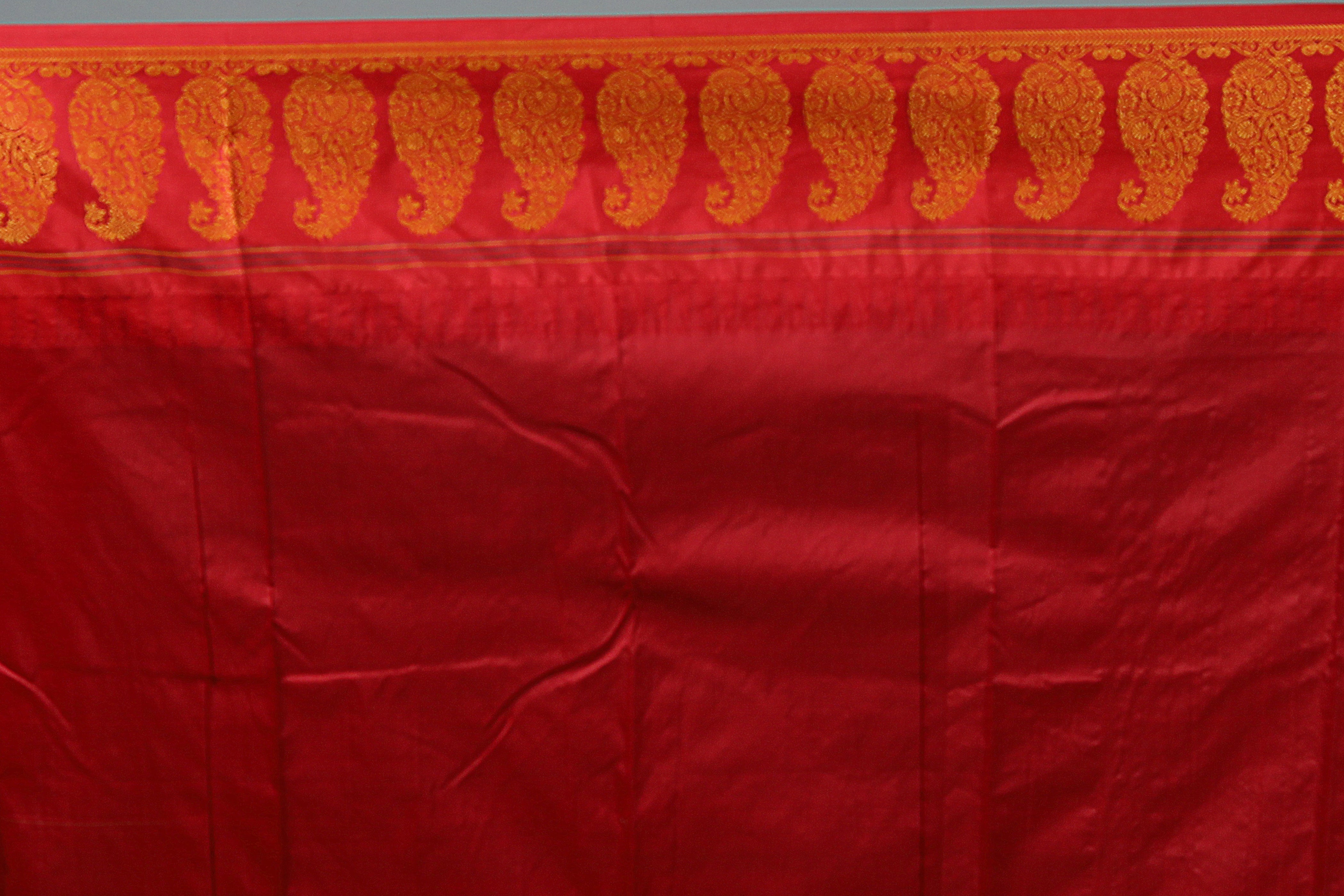 Blue Blended Silk Saree