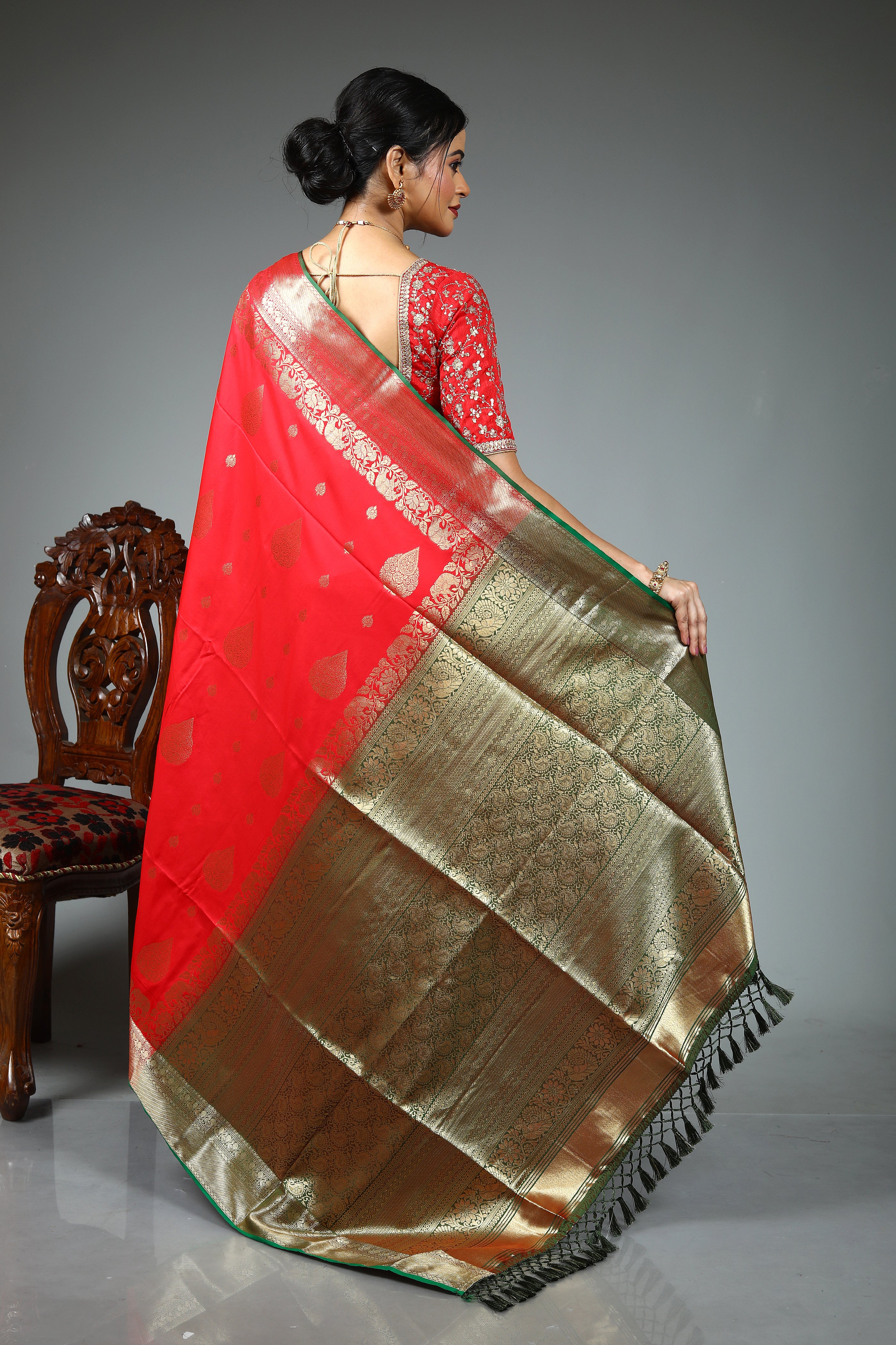 Pink Blended Silk Saree
