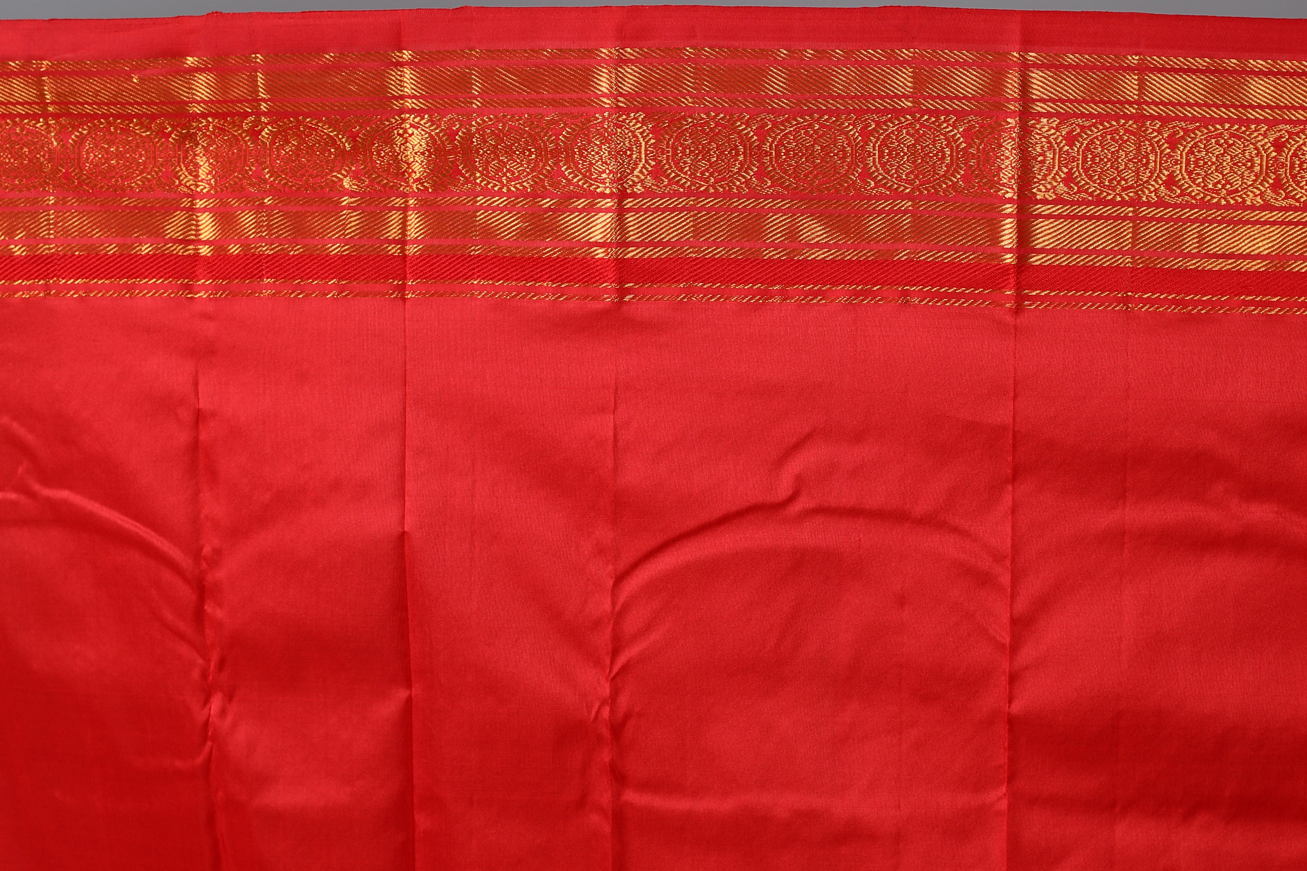 Emerald Green Pure Kanjivaram Silk Saree