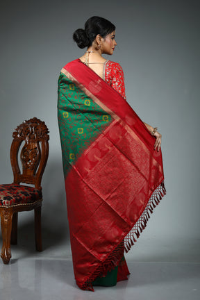 Green Blended Silk Saree