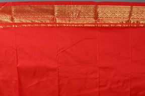 Dual Tone Blue Blended Kanjivaram Silk Saree
