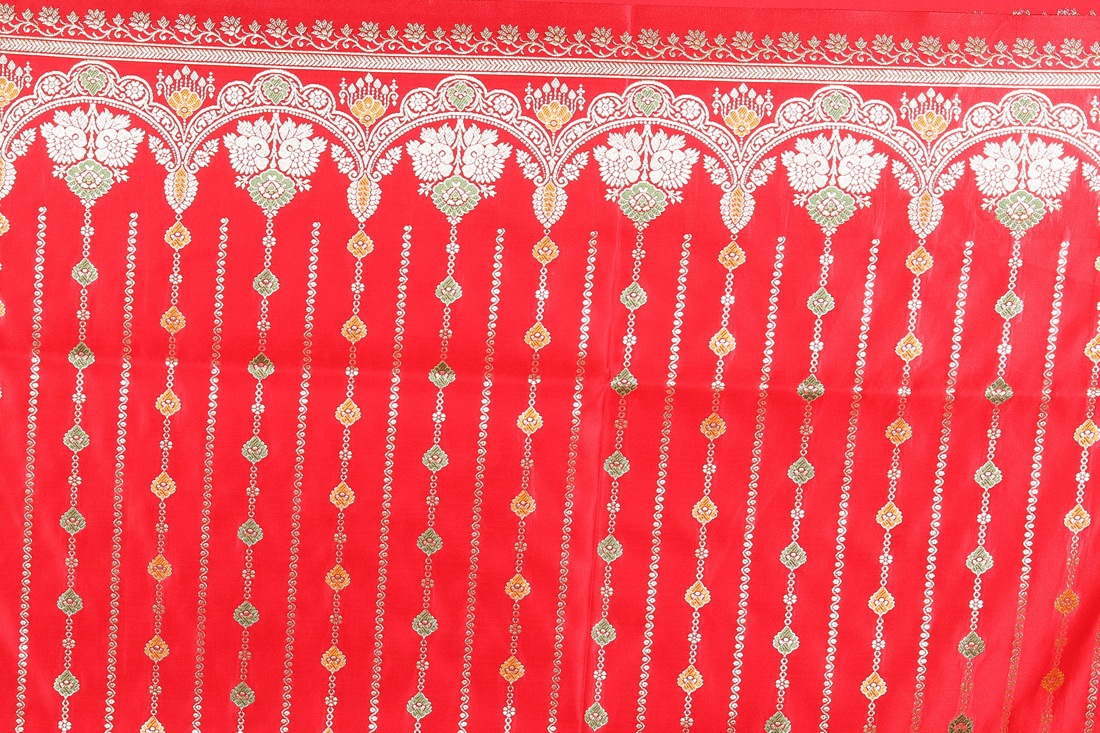 Red Pure Banarasi Silk Saree - Keya Seth Exclusive
