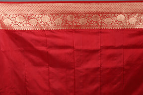 Maroon Pure Katan Silk Saree