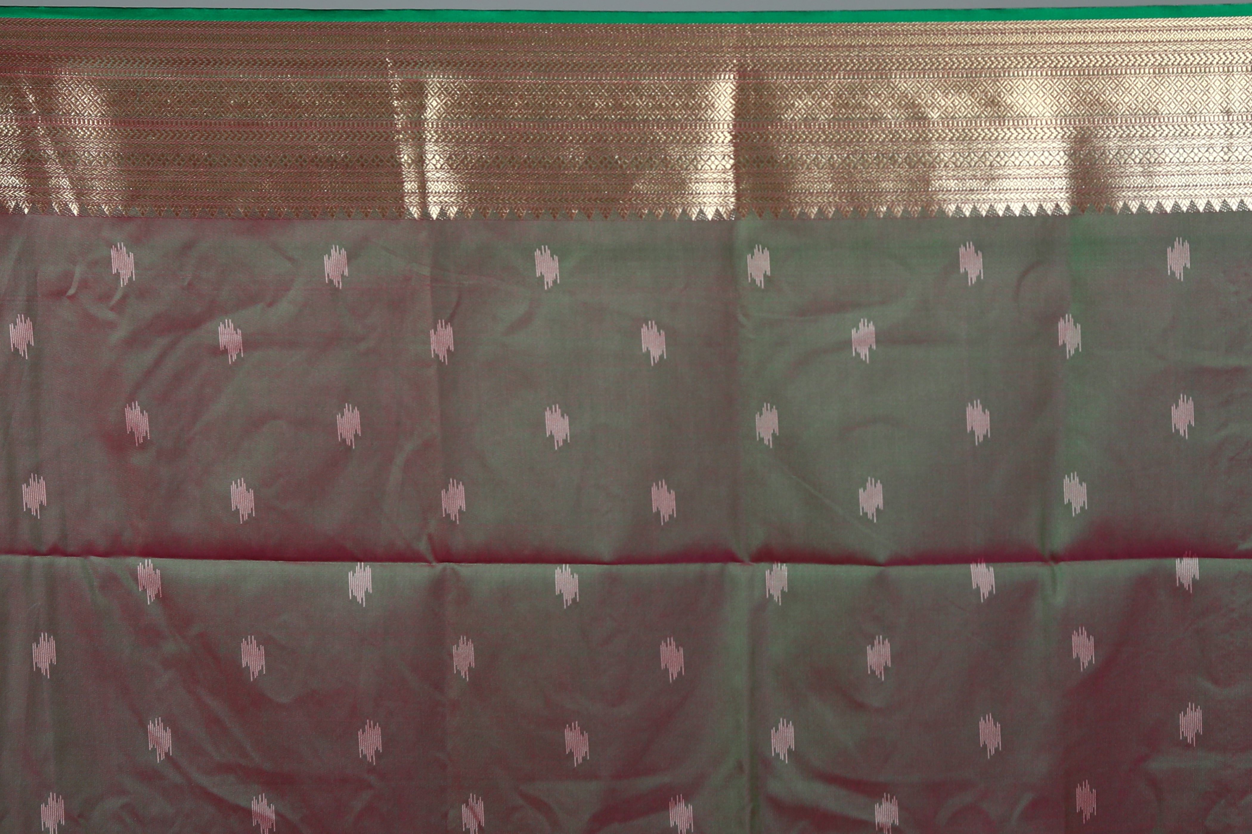 Pink Blended Ikkat Silk Saree