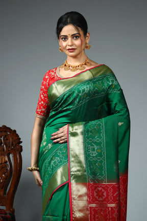 Green Blended Silk Saree
