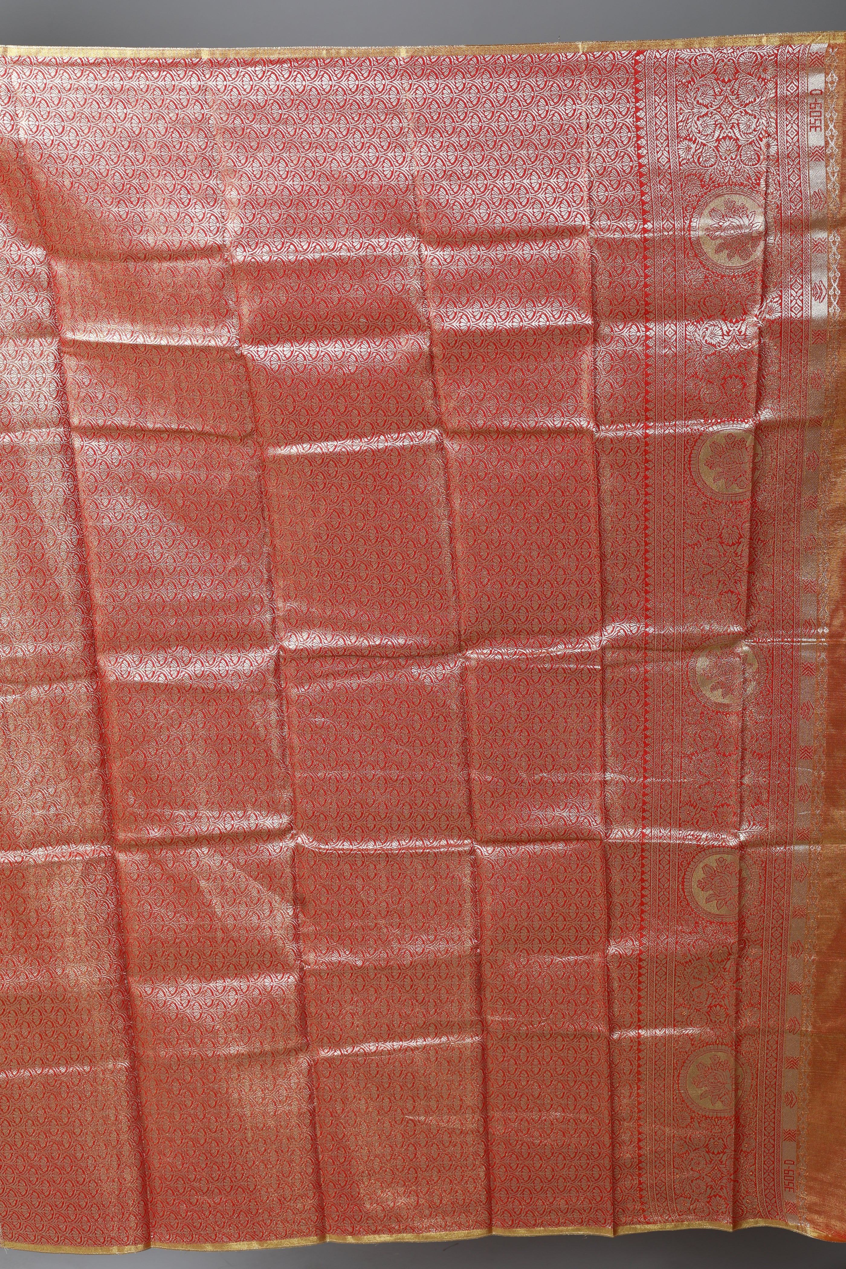 Red Blended Tissue Kanjivaram Saree