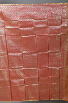 Red Blended Tissue Kanjivaram Saree