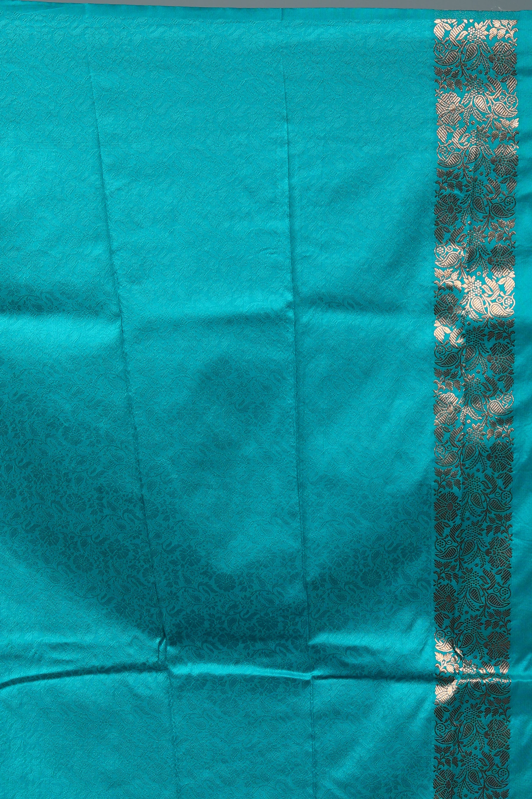 Sea Green Blended Silk Saree