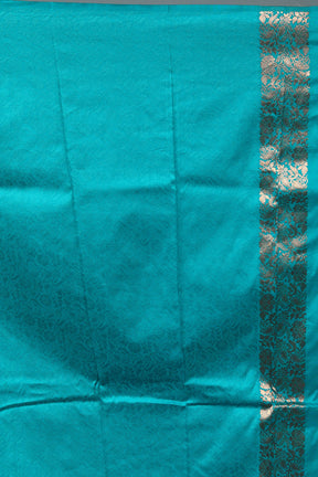 Sea Green Blended Silk Saree