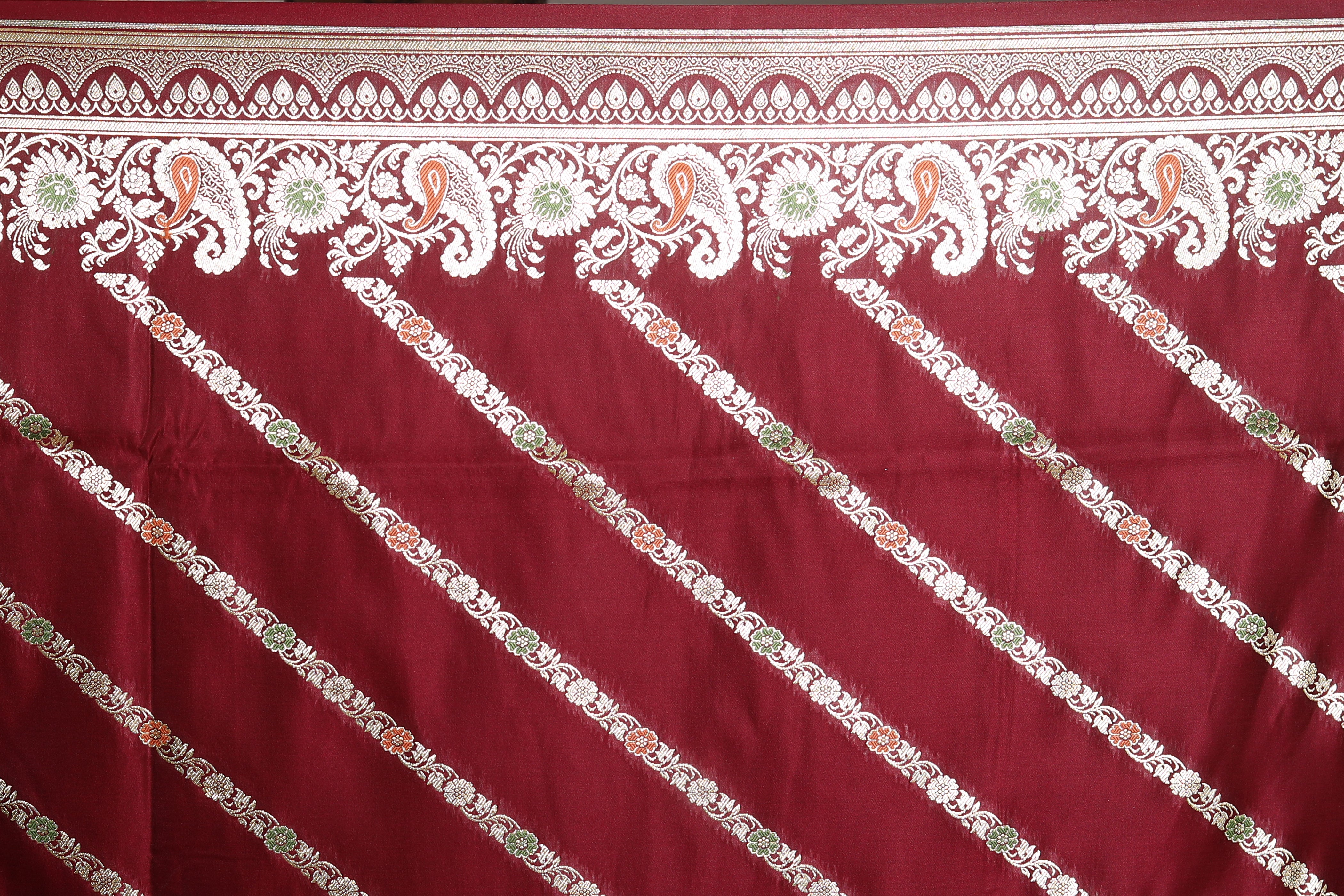 Wine Pure Banarasi Silk Saree - Keya Seth Exclusive