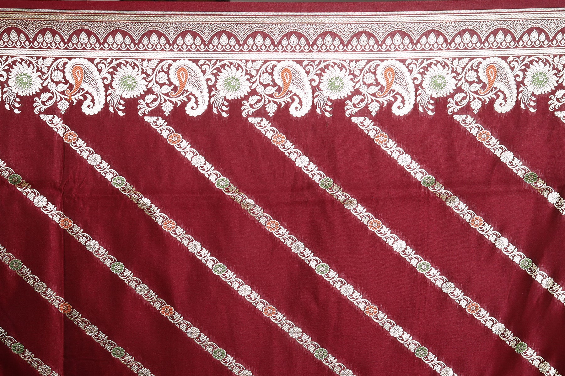Wine Pure Banarasi Silk Saree - Keya Seth Exclusive