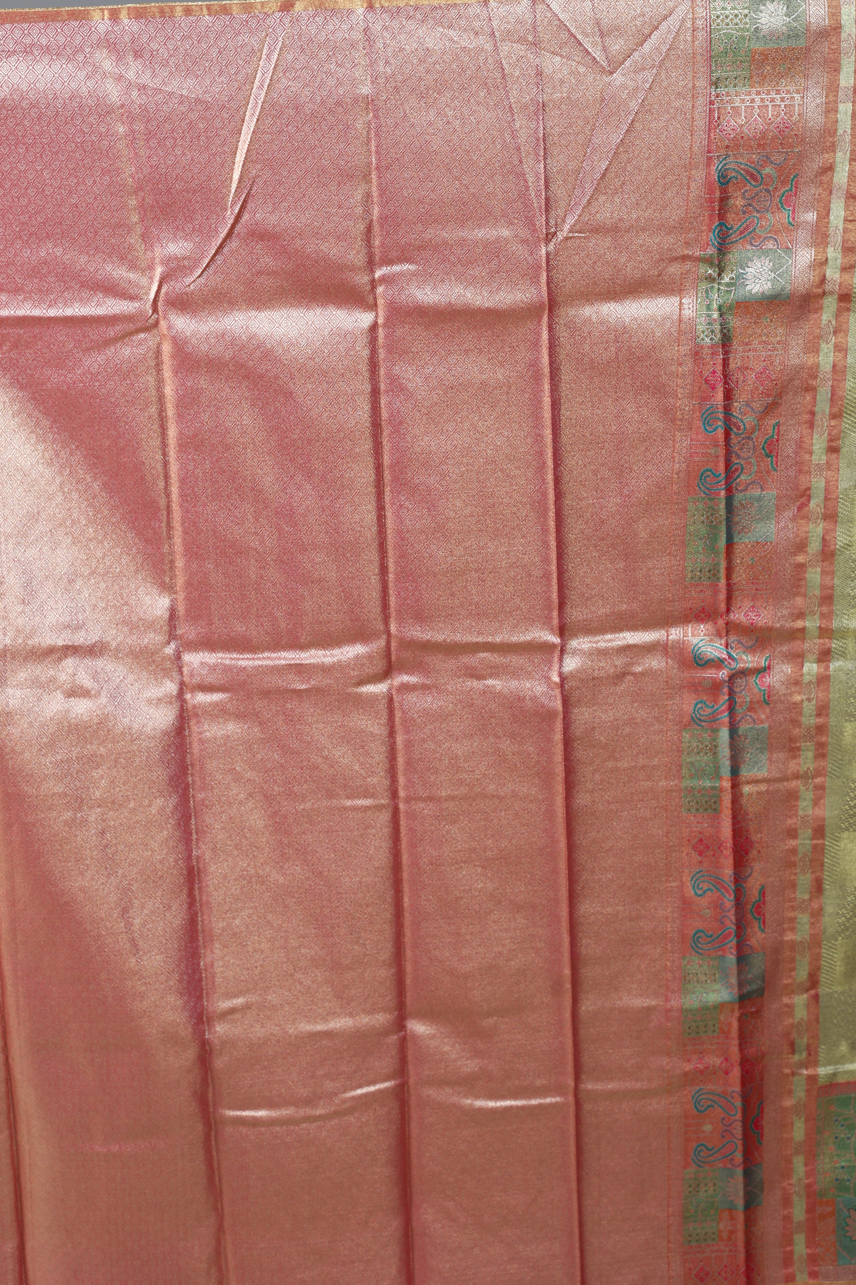 Olive Blended Tissue Kanjivaram Saree