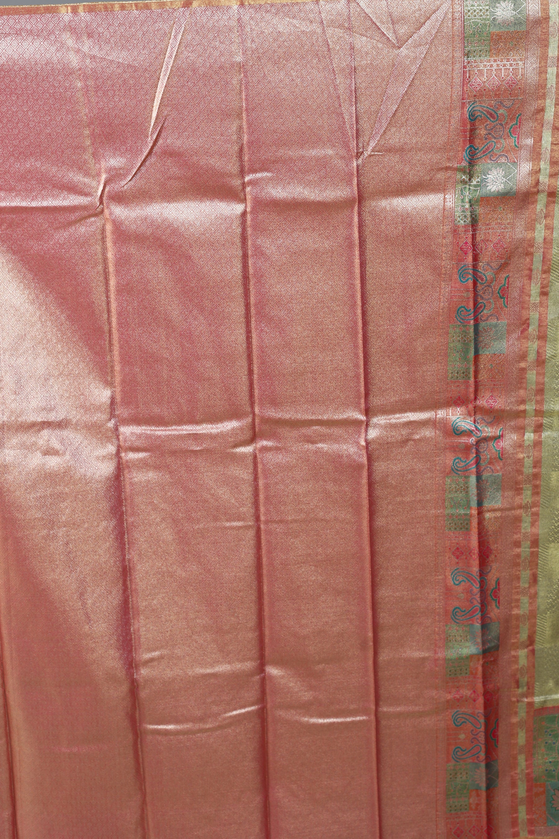 Olive Blended Tissue Kanjivaram Saree