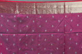 Sea Green Blended Ikkat Silk Saree