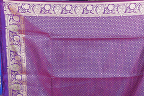 Violet Pure Banarasi Silk Saree - Keya Seth Exclusive