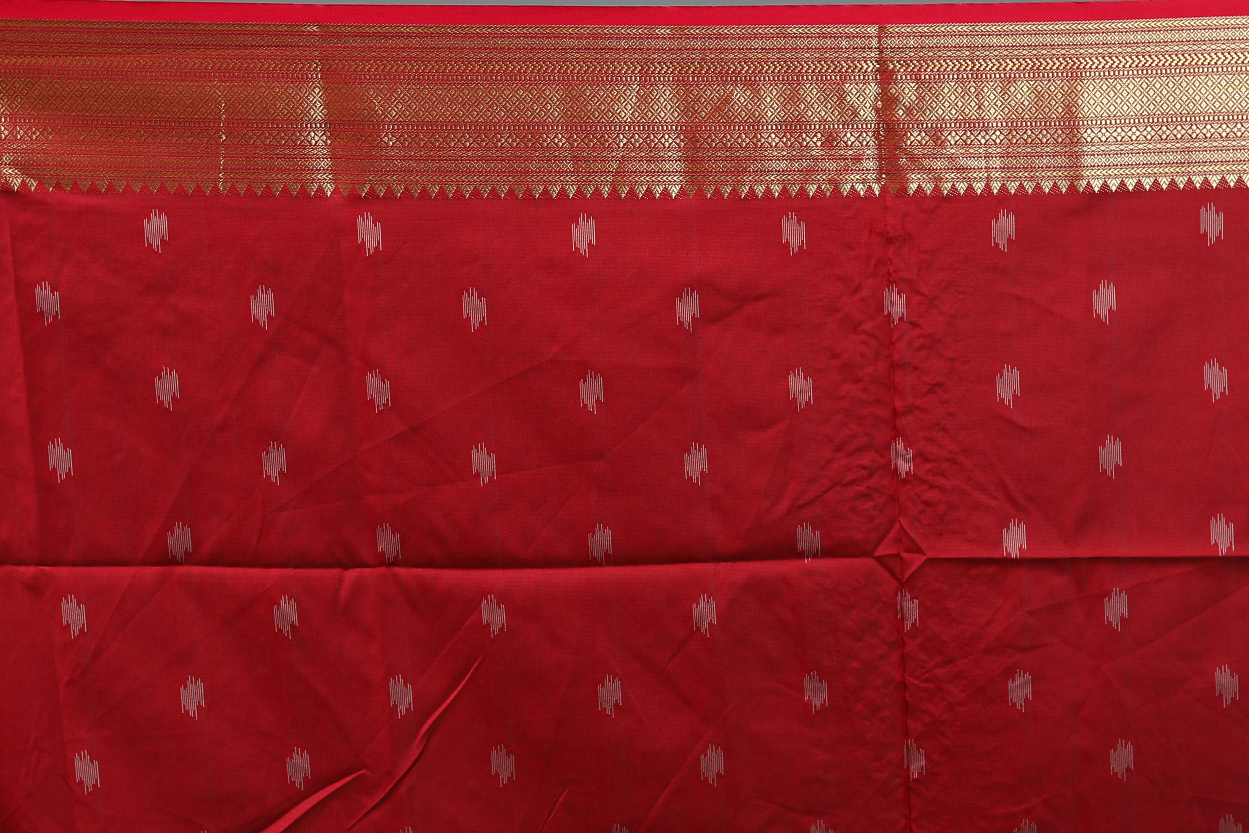 Green Blended Ikkat Silk Saree