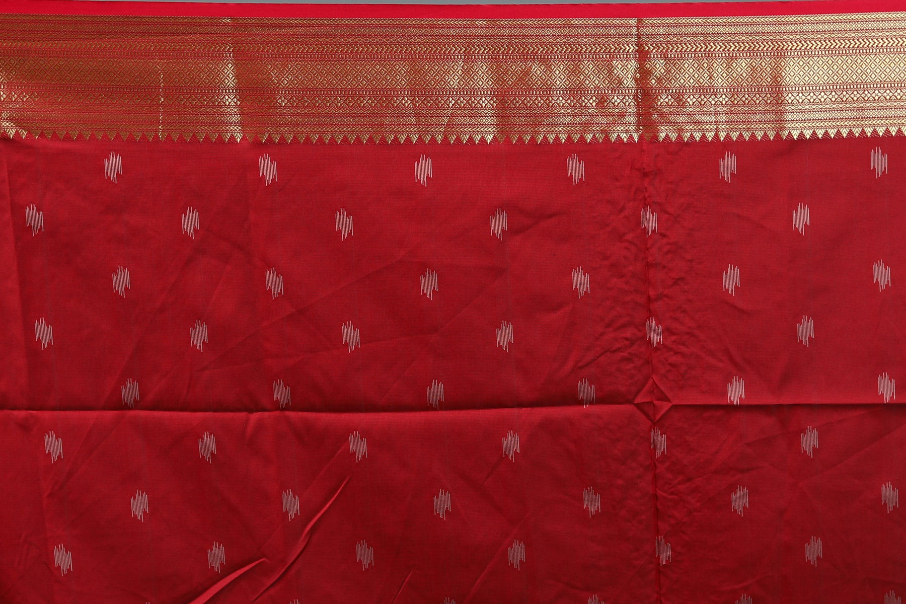 Green Blended Ikkat Silk Saree