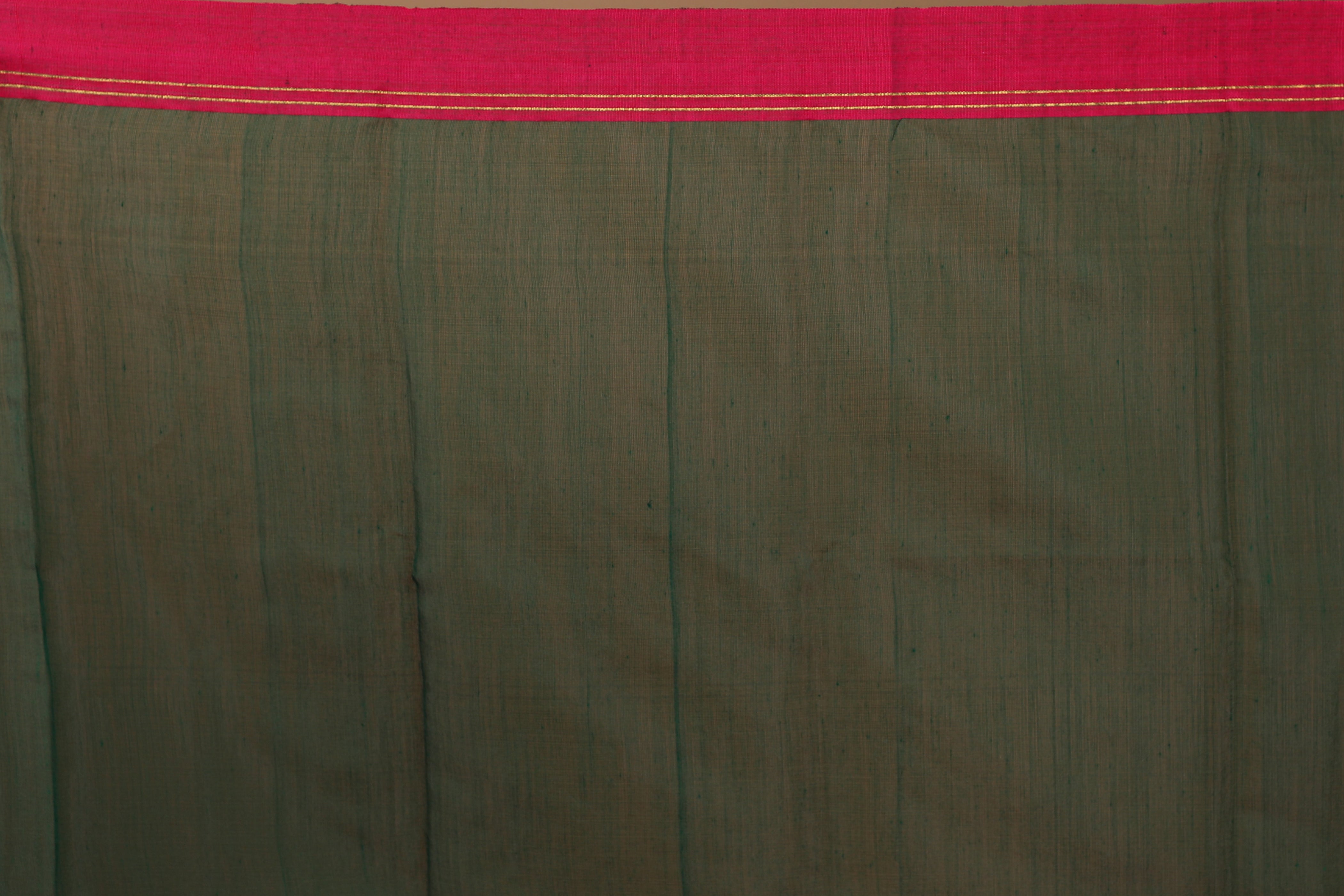 Dark Green Pure Muslin Saree