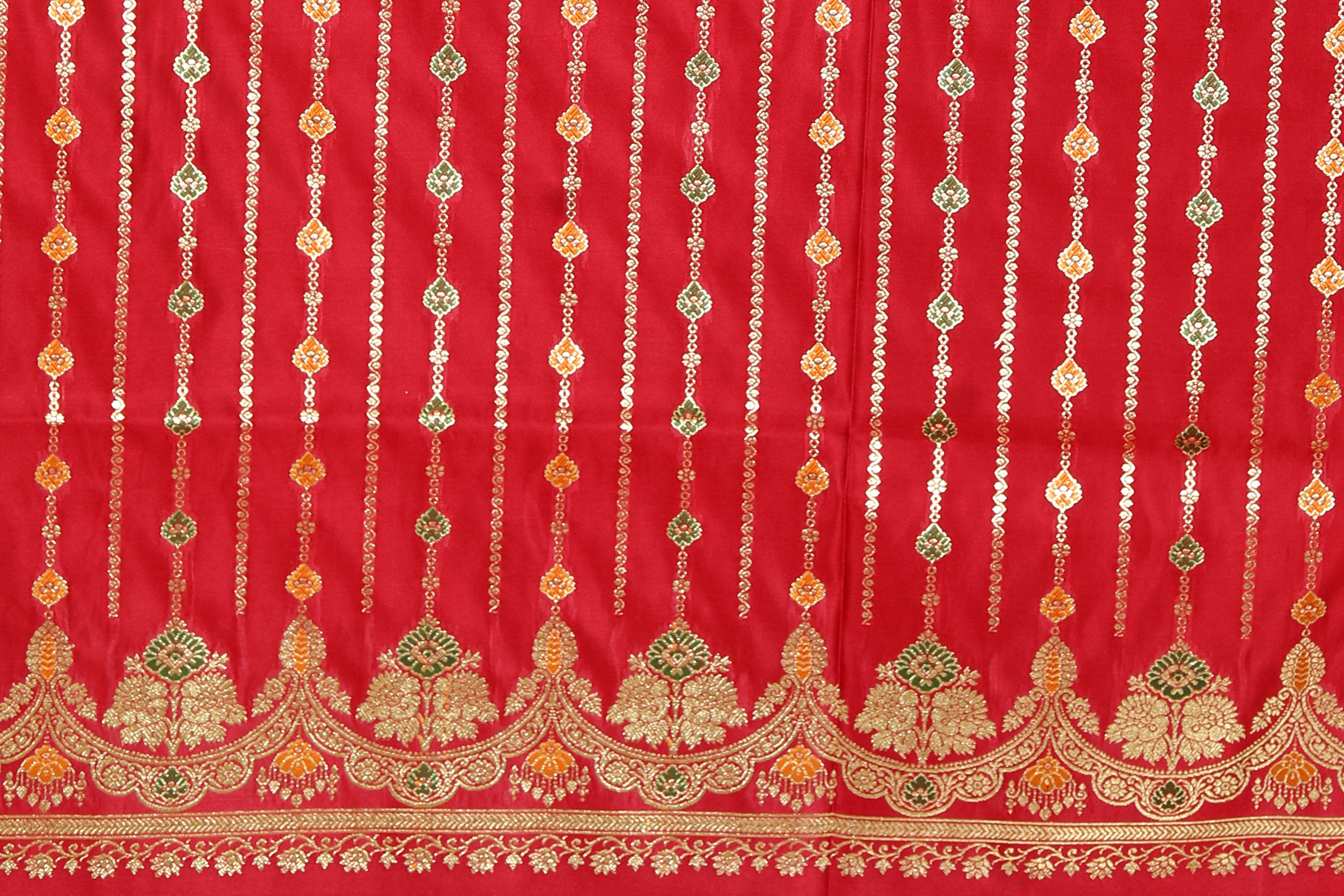 Maroon Pure Banarasi Silk Saree - Keya Seth Exclusive
