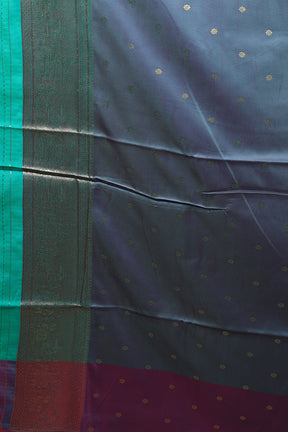 Sea Green Blended Silk Saree
