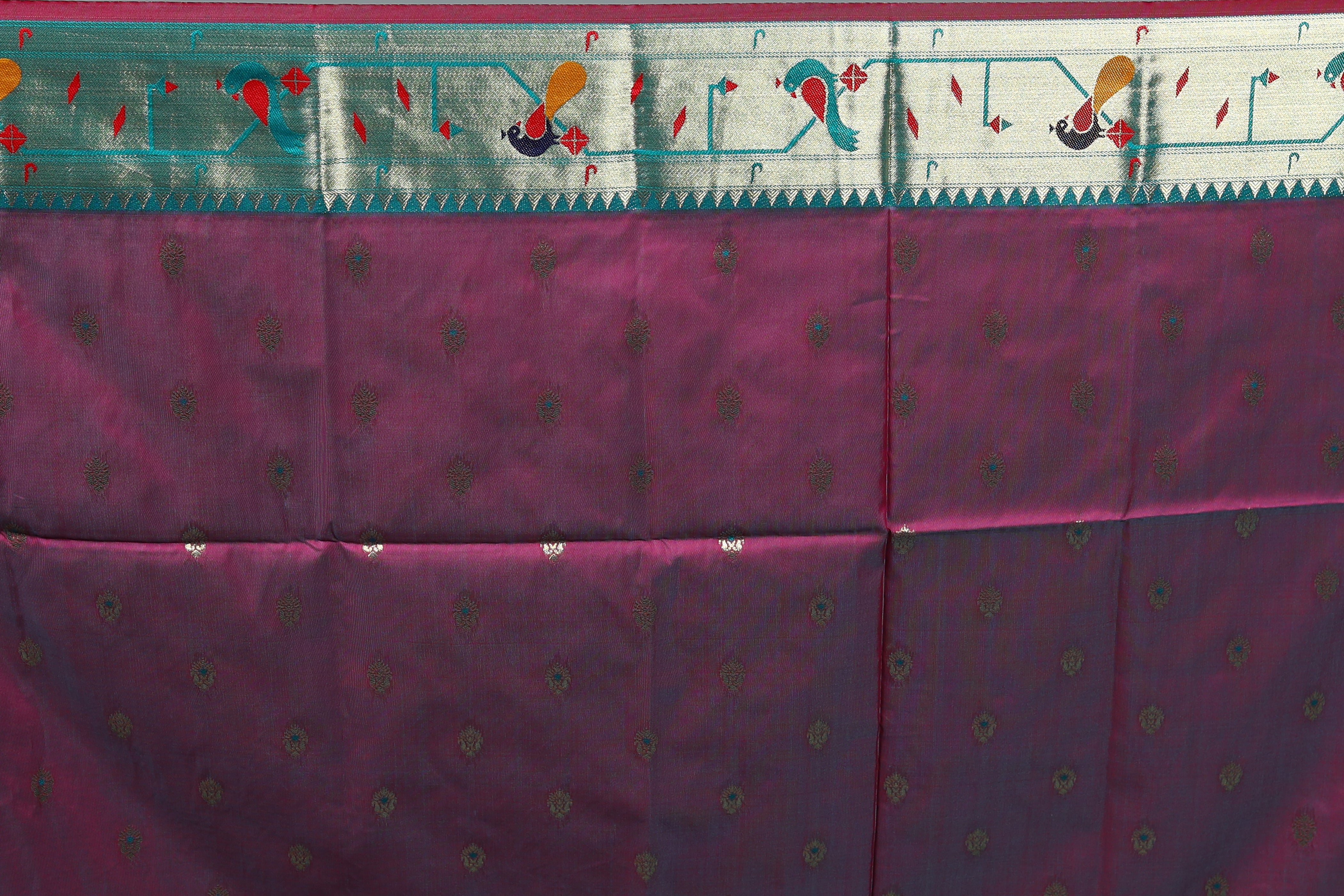 Blue Blended Paithani Silk Saree
