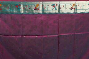 Blue Blended Paithani Silk Saree