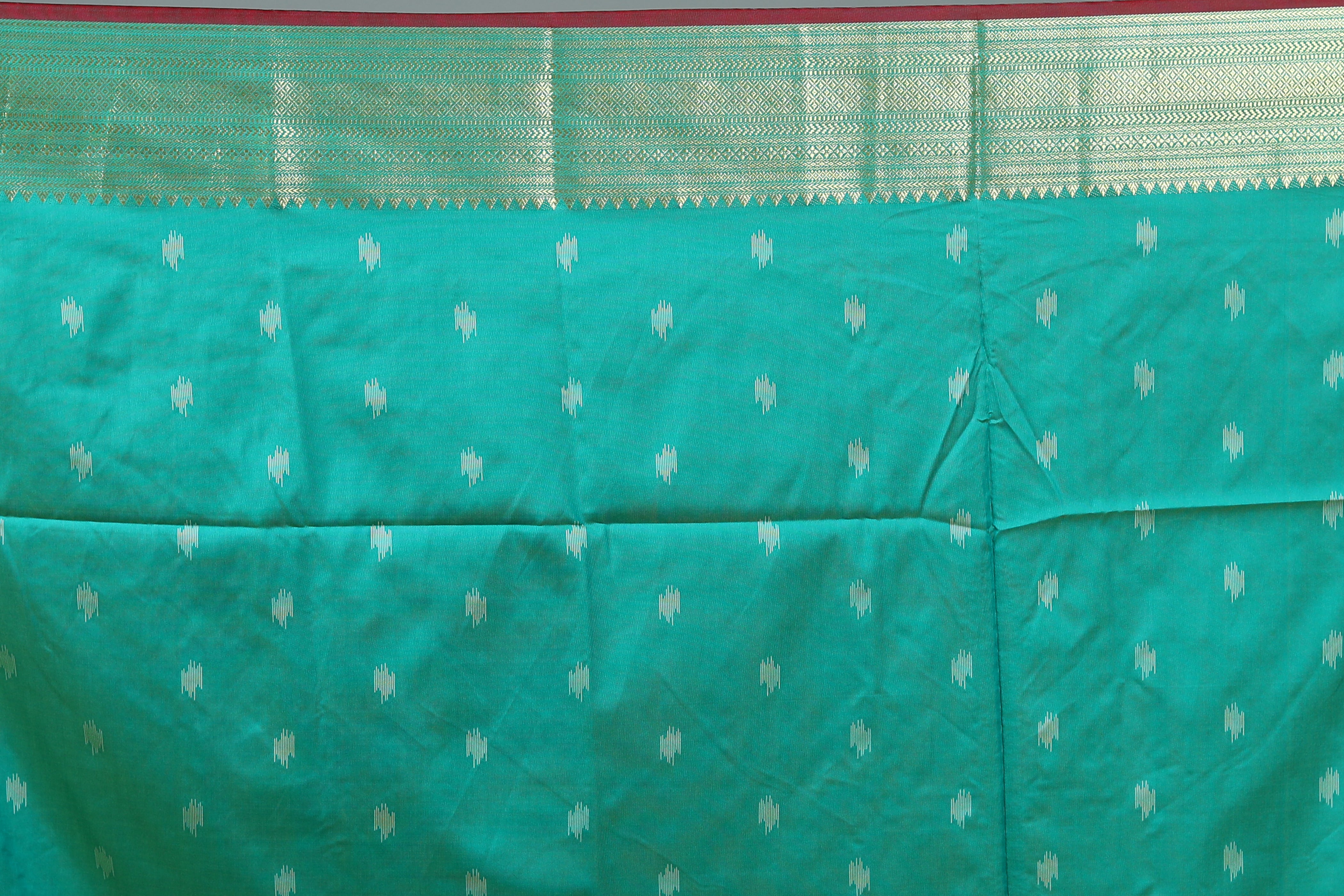 Yellow Blended Ikkat Silk Saree