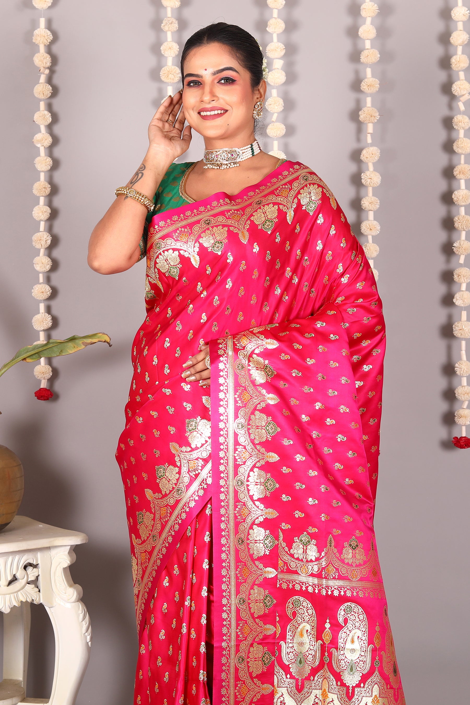 Rani Pure Banarasi Silk Saree - Keya Seth Exclusive