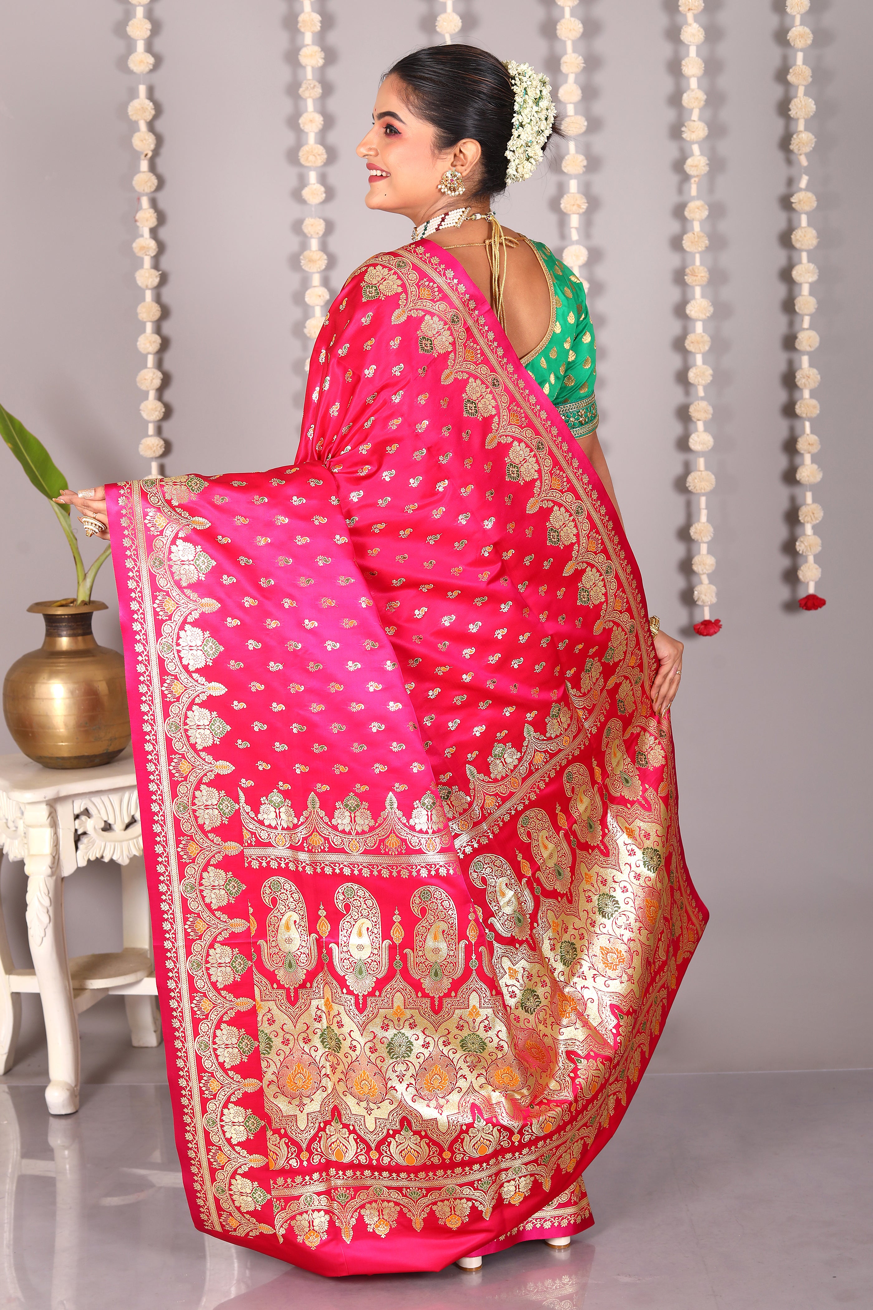 Rani Pure Banarasi Silk Saree - Keya Seth Exclusive
