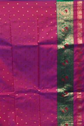 Purple Blended Silk Saree