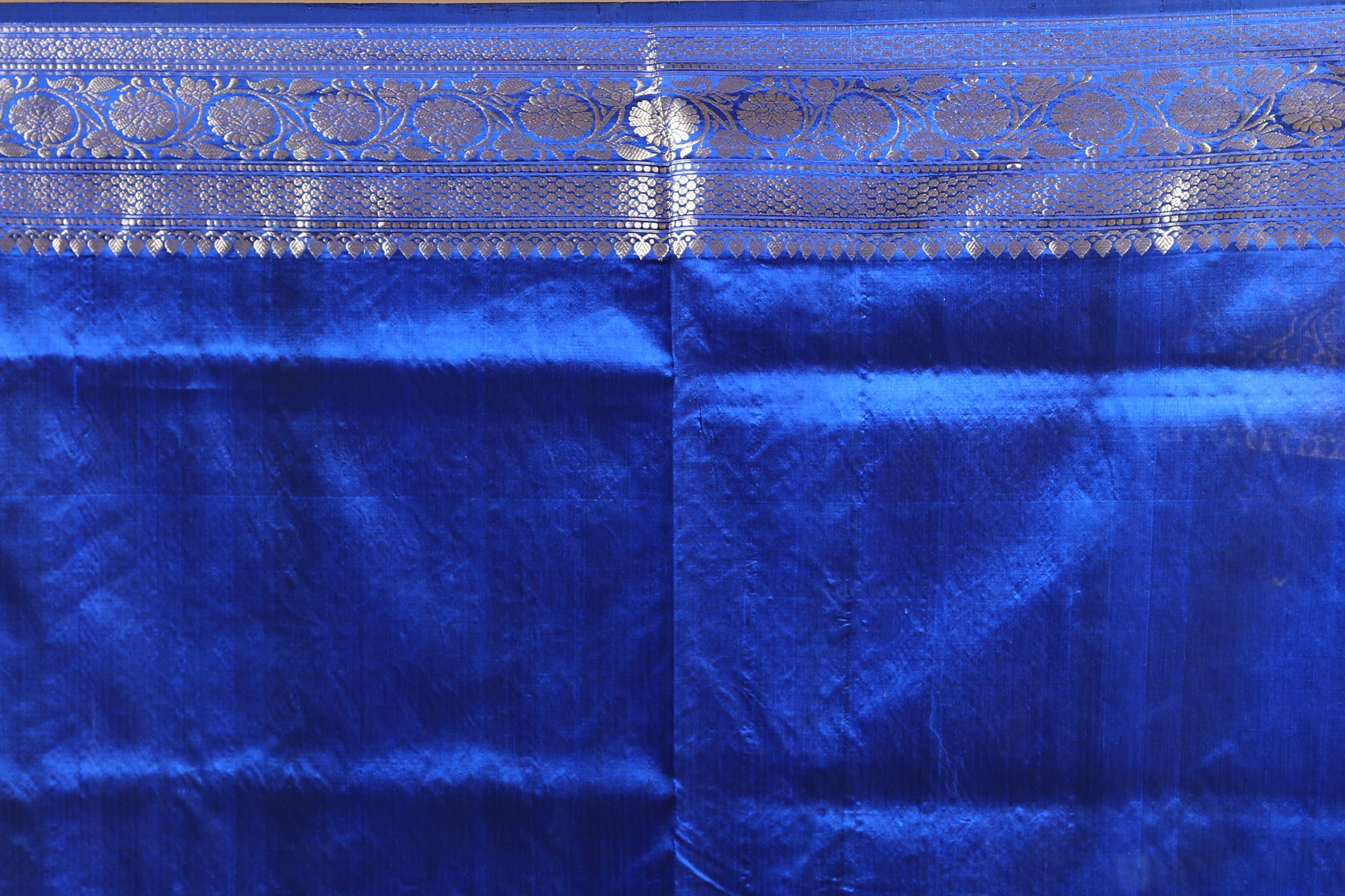 Royal Blue Pure Katan Silk Saree