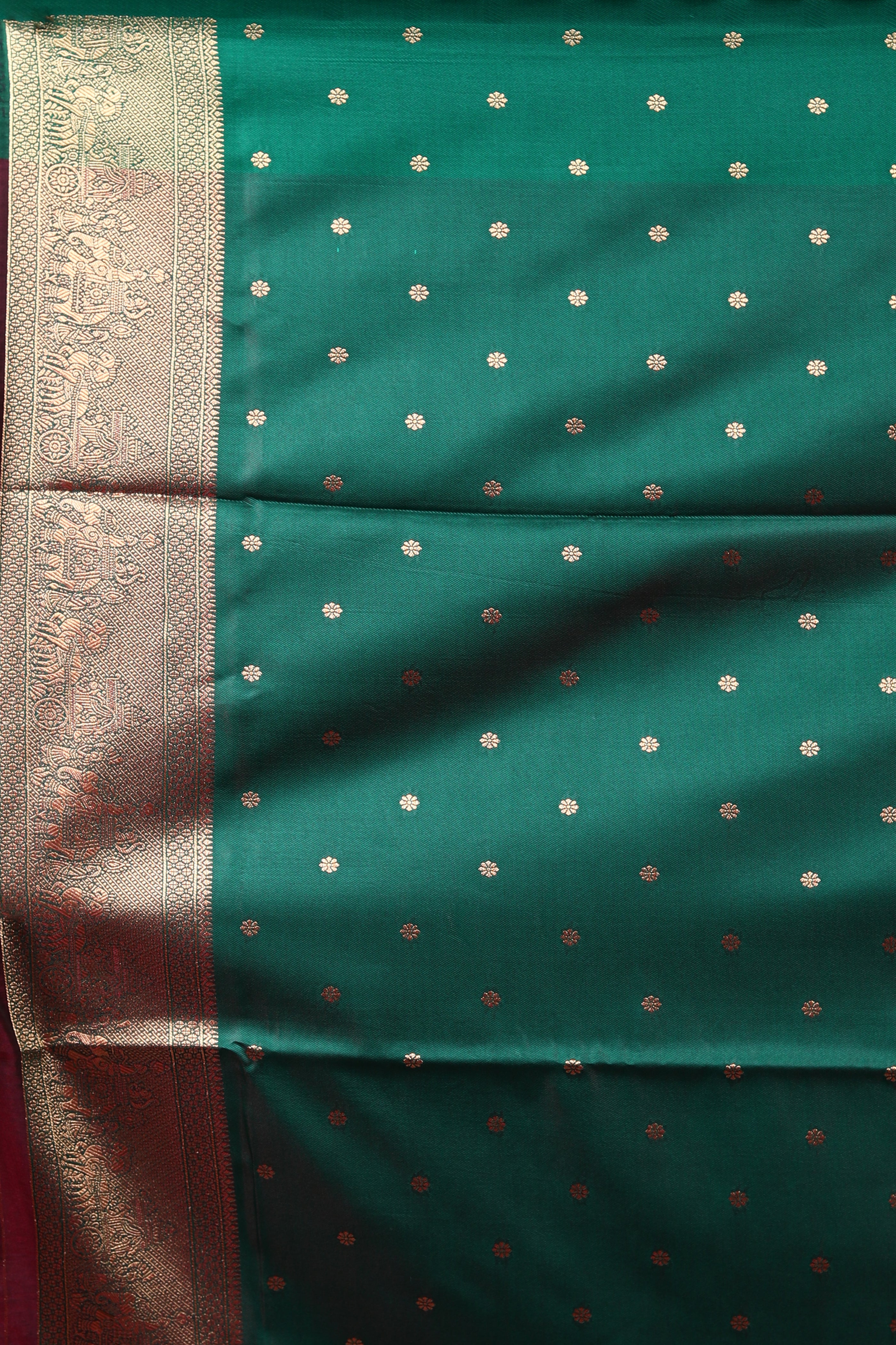 Wine Blended Katan Silk Saree